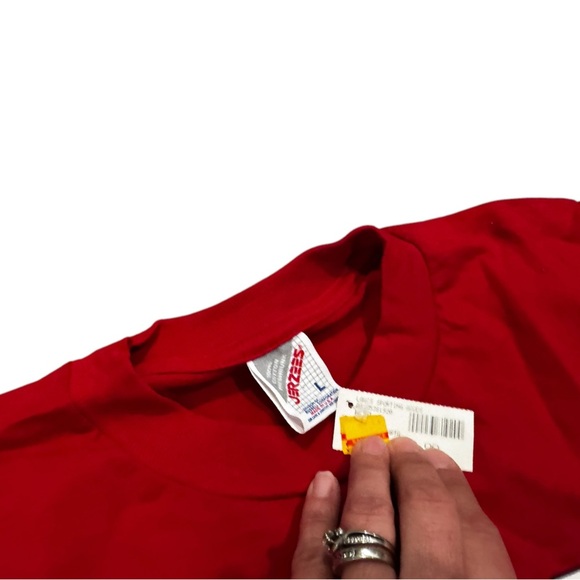 Vintage NOS Nebraska Huskers Back To Back National Champs 90’s T Shirt Large Red - Picture 3 of 6